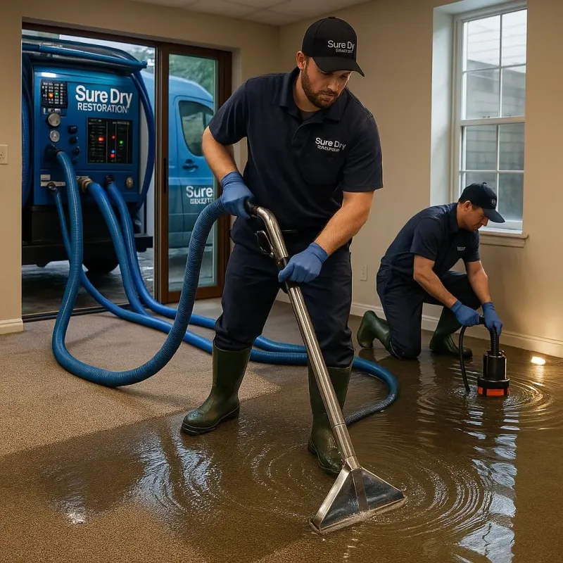 Water Extraction and Removal process in Croswell, MI